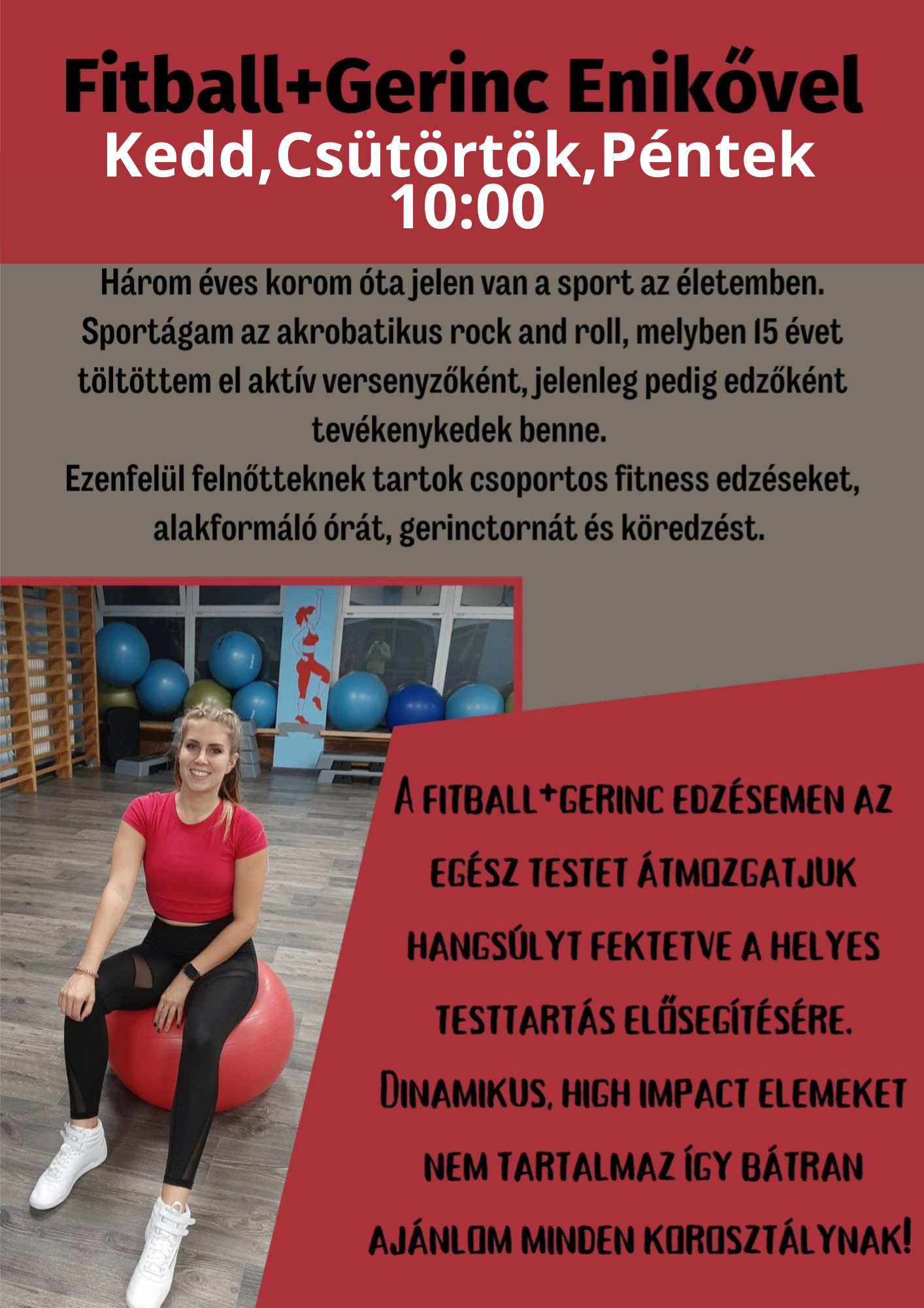 Fitball + Gerinc Enikővel